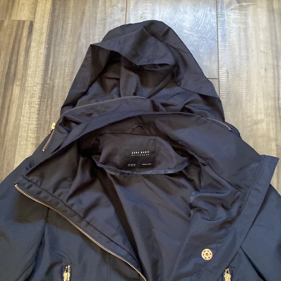 Zara jacket with zipper/snap closure and ruffle hem - Picture 10 of 11